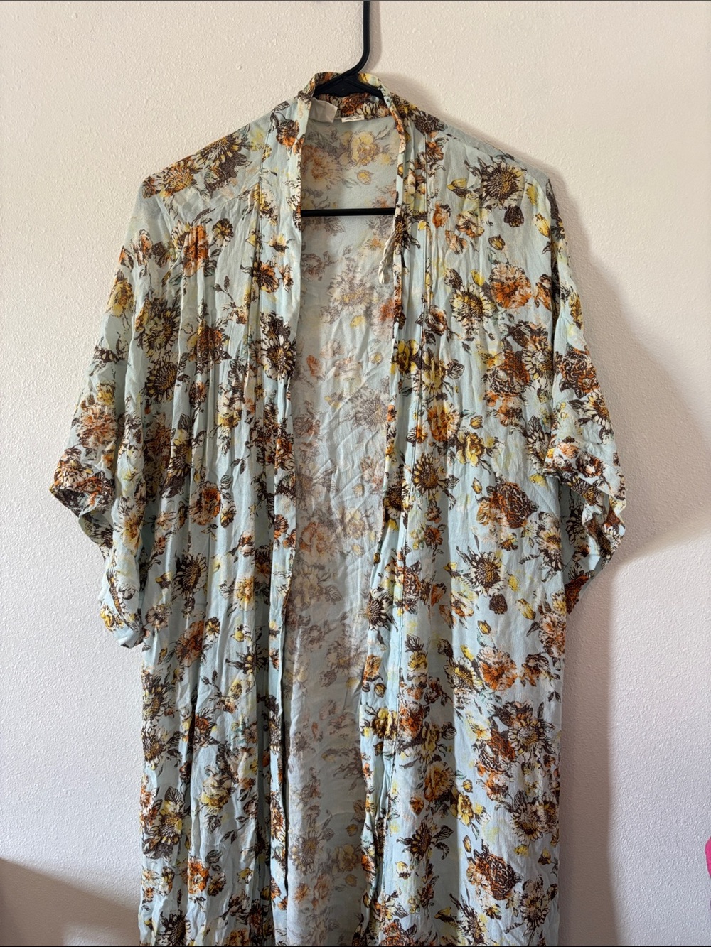 Somedays Lovin Light Blue Floral Open-Front Tunic